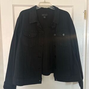 Jones New York Black Denim Jacket